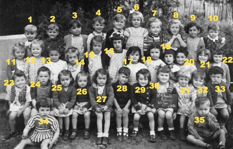 Quelques photos d'école - Classe 1966 - à Saint-Claude (39) 1950-1951_maternelle_2