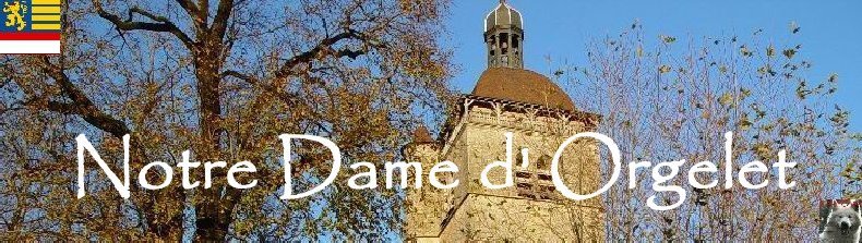 043 - Orgelet (39) L'église Notre Dame Logo